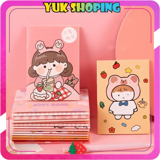 

✧YUKSHOPING✧ Buku Tulis Mini Notebook Buku Catatan Cartoon Mini Book Lucu Buku Tulis Memo Kecil S102
