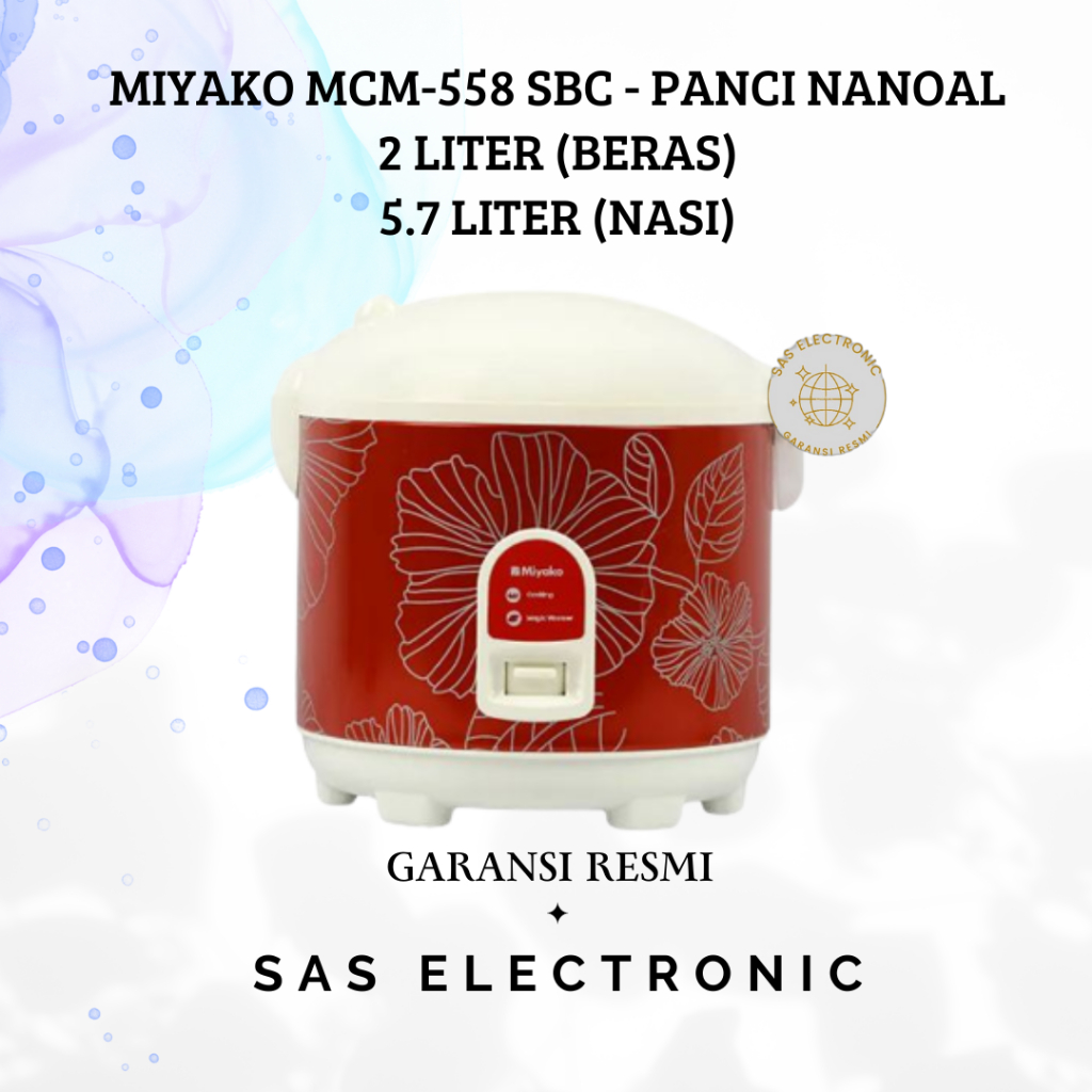 MAGIC COM MIYAKO MCM-558 SBC RICE COOKER 2 LITER BERAS DAN 5.7 LITER NASI PENANAK NASI PANCI NANOAL 