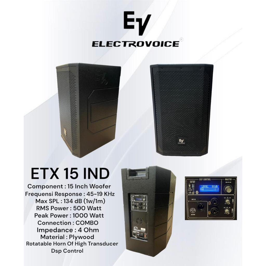 SPEAKER AKTIF EV ELECTROVOICE ETX 15 IND ( 2pcs ) ORIGINAL