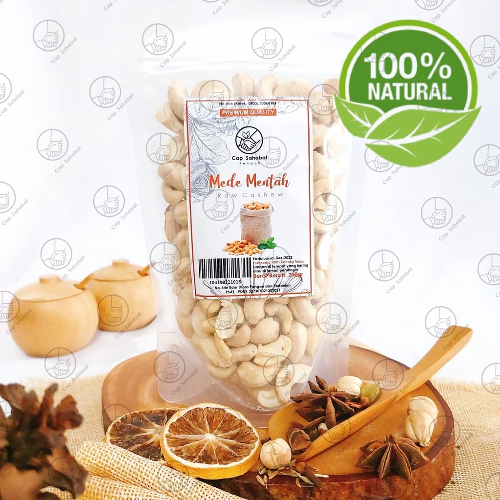 

200gr Mede Mentah / Raw Cashew / Rempah / JSR 100% PREMIUM QUALITY