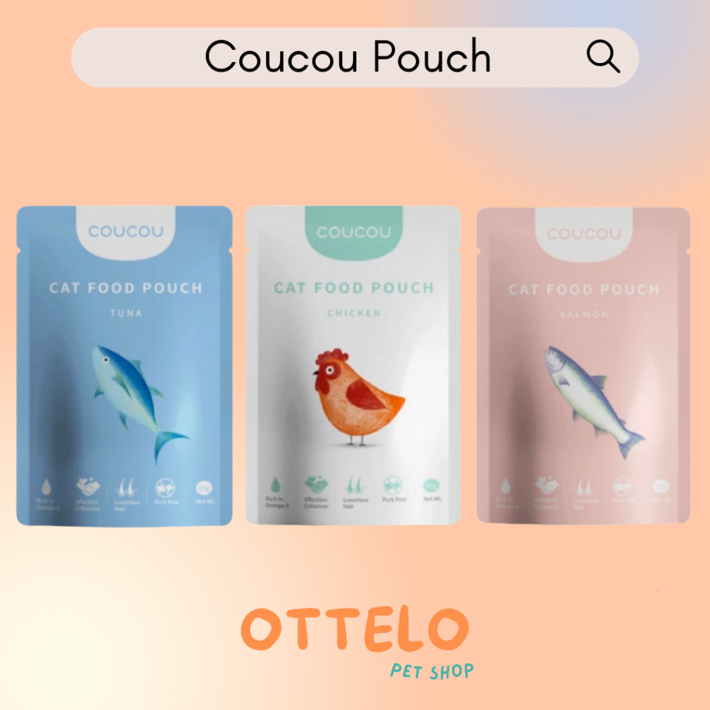 COUCOU Pouch Makanan Basah Kucing / Couco Wet Food / Snack Kucing