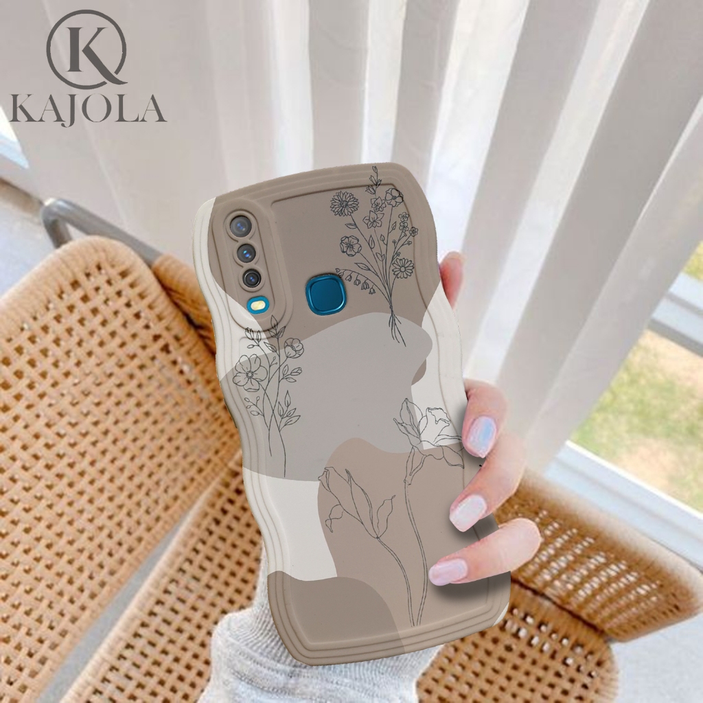 Case Gelombang VIVO Y17 Motif Aesthetic Bahan Softcase silicon Lentur - Skin / Casing Handpone - Ces