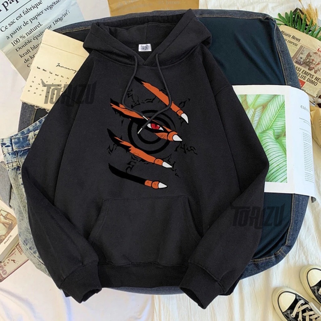Hoodie Naruto Kyubi Anime Manga Naruto Premium