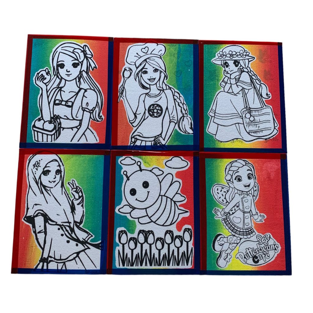 

HLS - (100 Pcs) [Lis Lakban] [Rainbow] Sterofoam Lukis uk 33x50 / Sterofoam Mewarnai / Gabus Lukis Pasar Malam