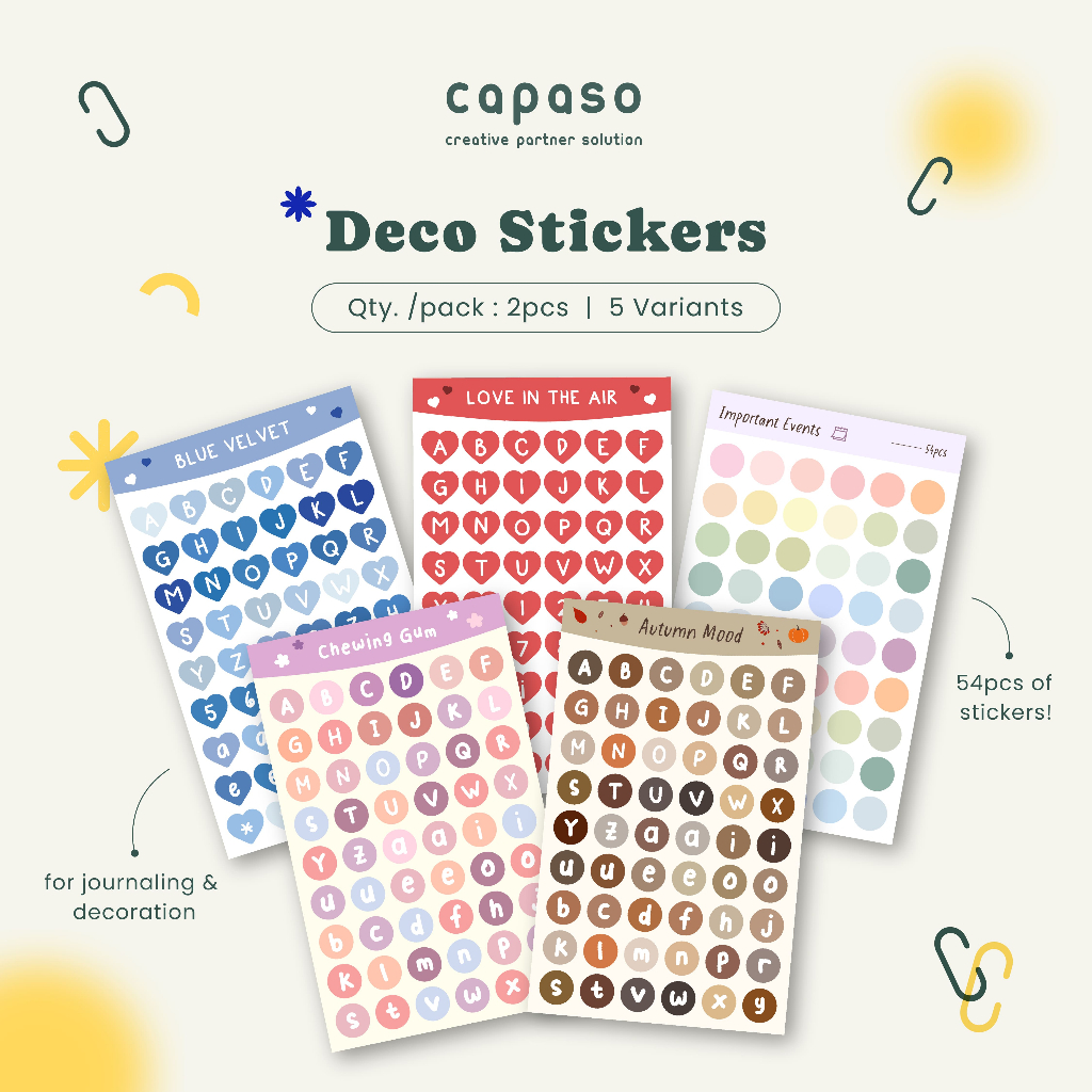 

Sticker Alfabet / Sticker Journaling Deco Scrapbook Planner DIY Aesthetic
