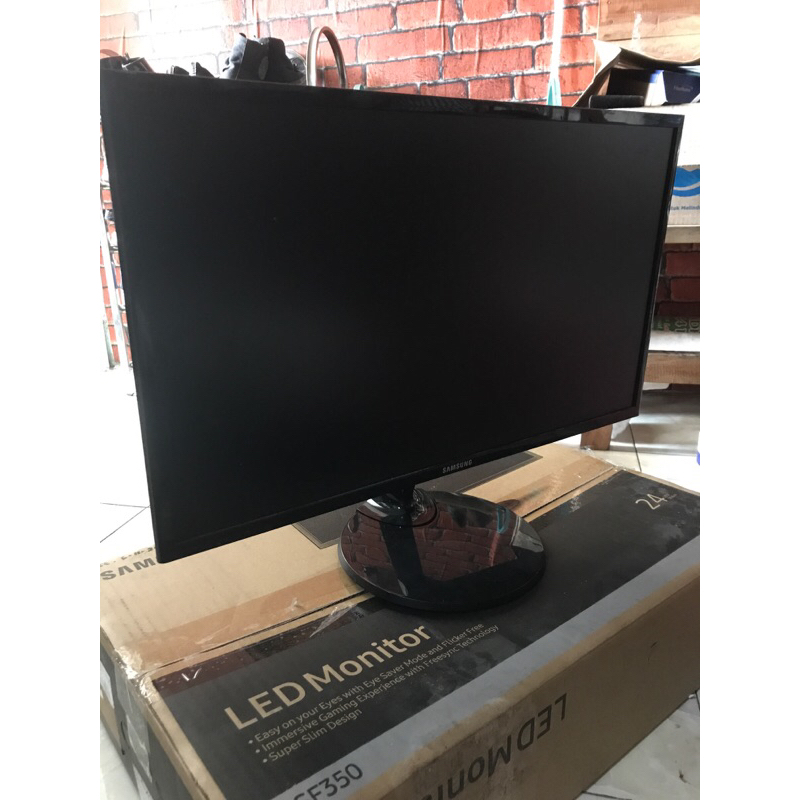 monitor samsung 24 inch SF350 Bekas, dan Blank Hitam Monitor