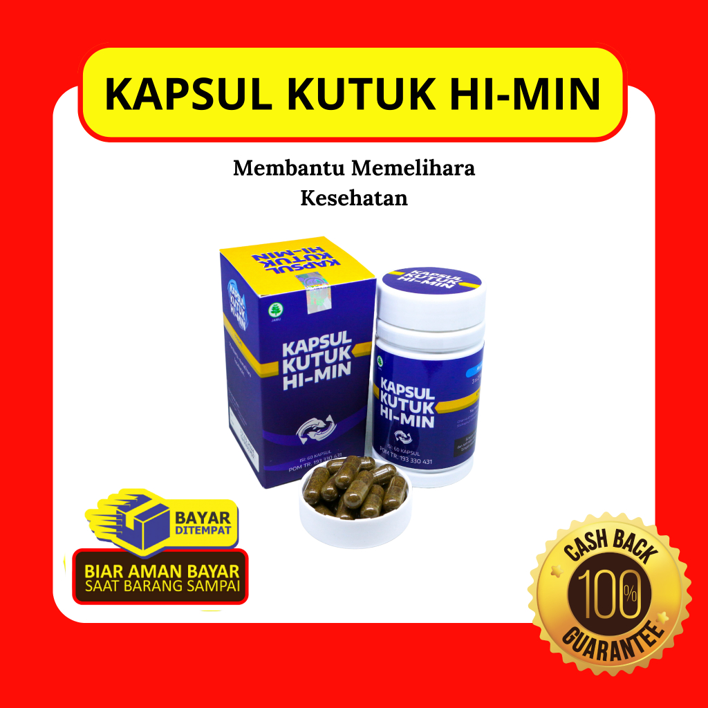 BPOM ORI KAPSUL KUTUK HI-MIN Asli 100% Obat Herbal Untuk Membantu Memelihara Kesehatan dan luka pasc