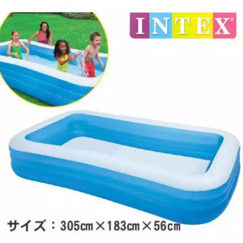 Kolam 305cm 58484 Intex FAMILY POOL kolam bawah polos mainan anak