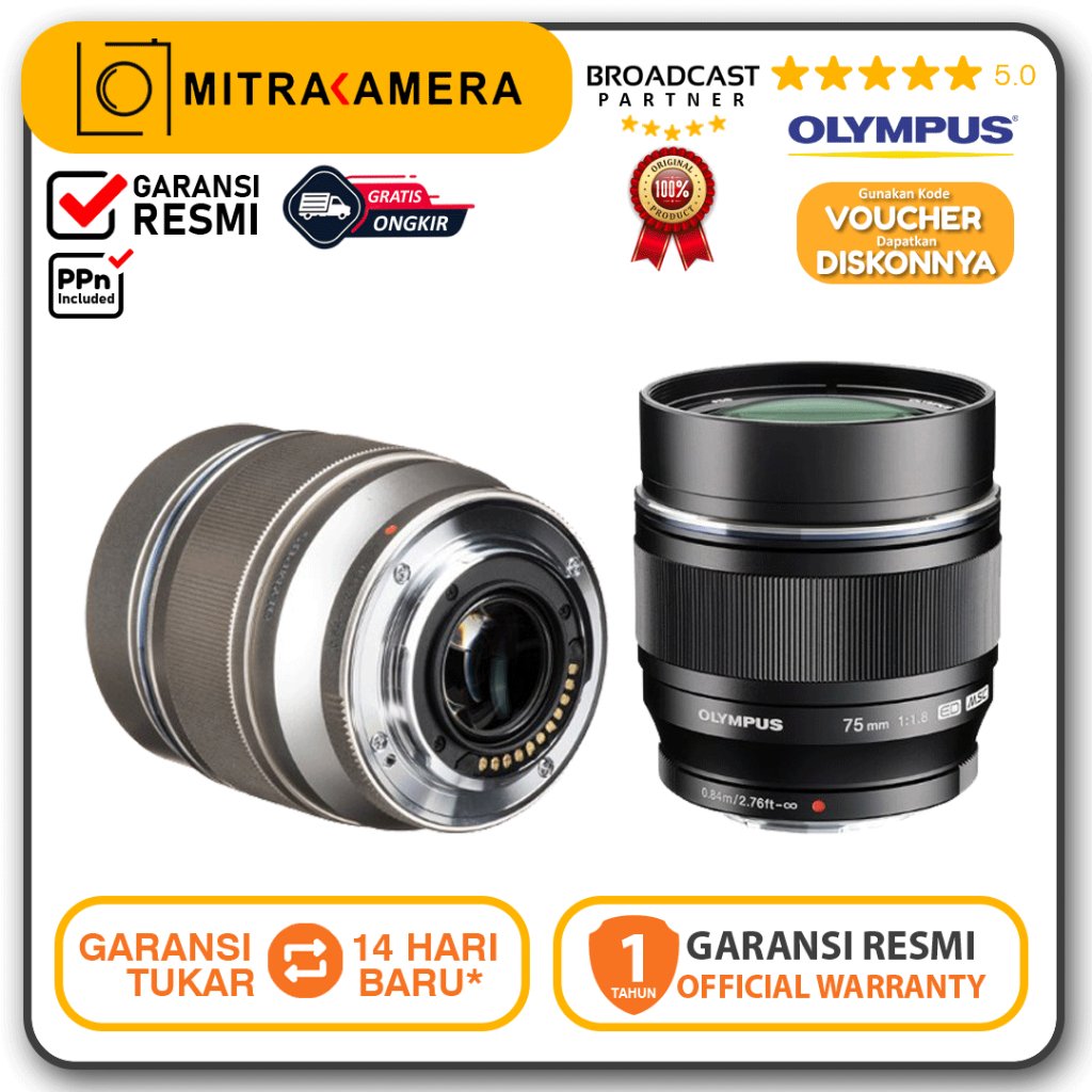 Olympus M.Zuiko Digital ED 75mm f/1.8 Lens