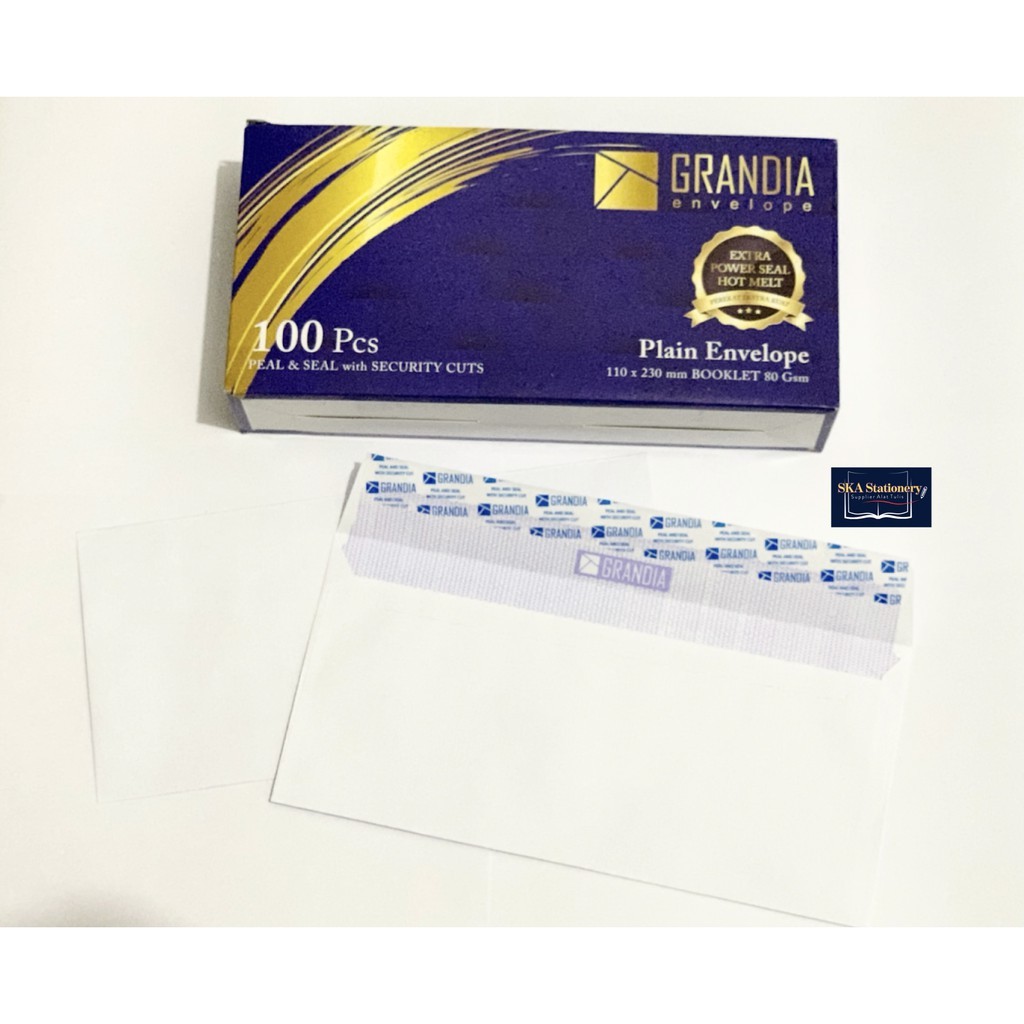 

Amplop No.90 Putih Grandia 110x230mm 1box (100 pcs) DLP90