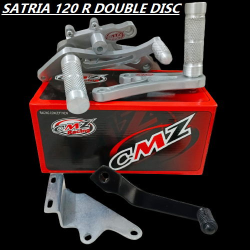 FOOTSTEP UNDERBONE  SUZUKI SATRIA 120 R DD  ROAD RACE DRAG SATRIA HIU DOUBLE DISC CMZ RACING