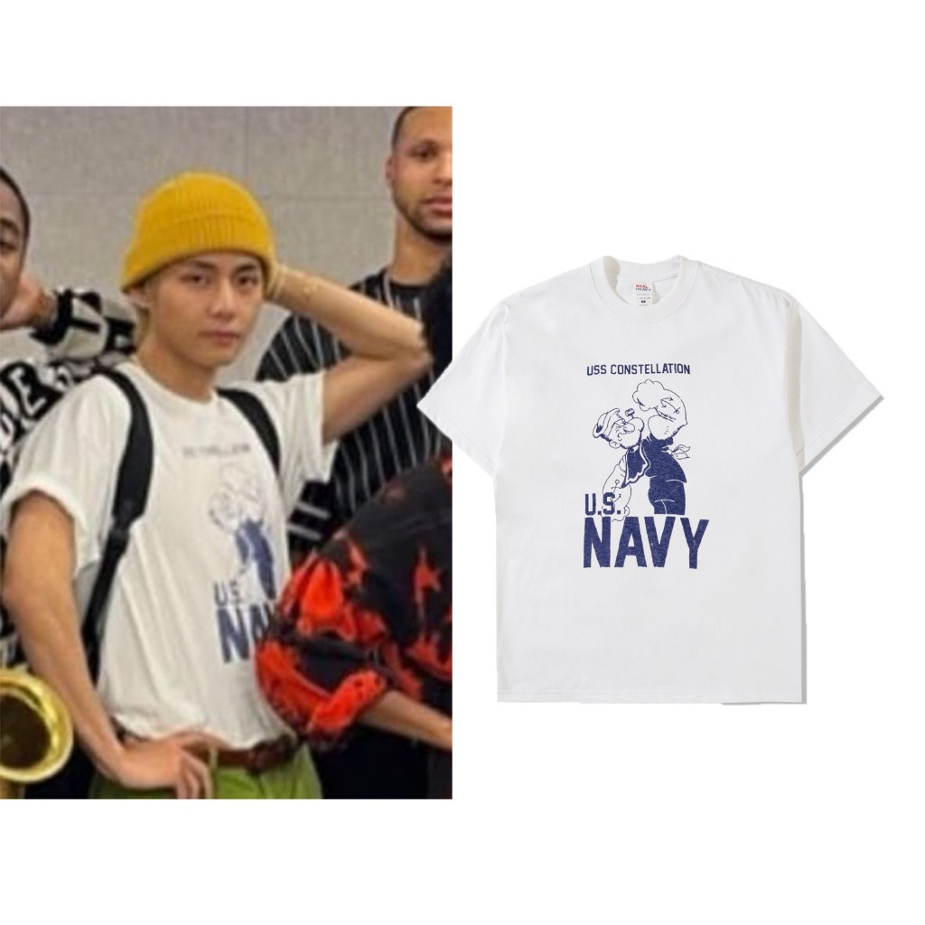 Kaos Bangtan Taehyung US Navy Popeye