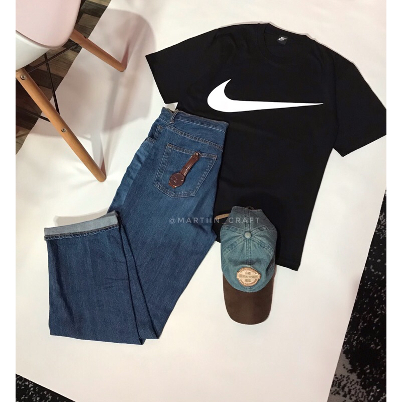 Kaos nike swosh,Tshirt nike,kaos casual,nike big logo