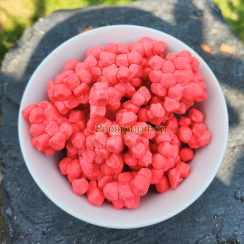 

250 gram Boba tapioka pearl Pink/Merah Bola Tapioka kenyal enak