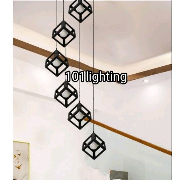 lampu gantung void tangga minimalis 21