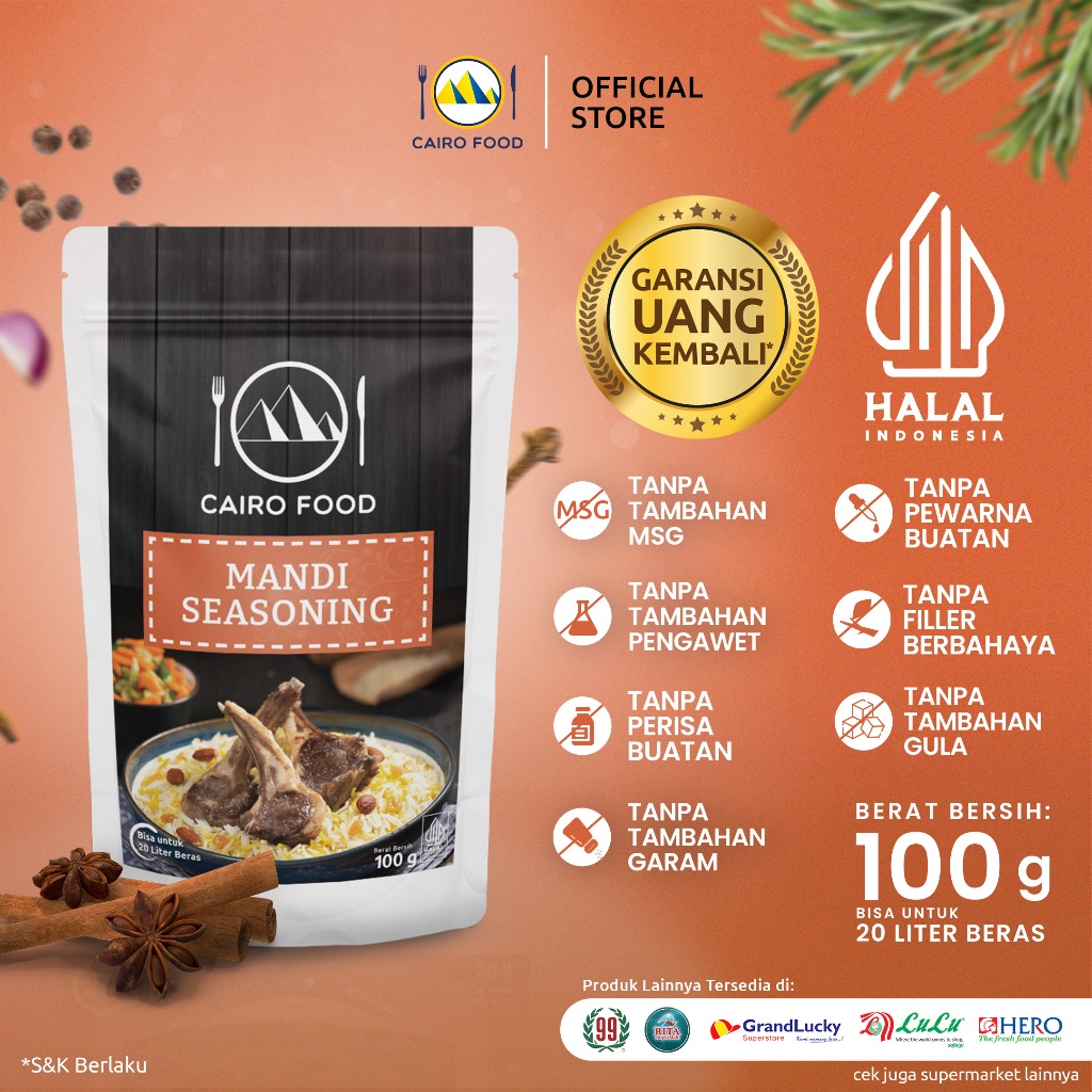 

Bumbu Mandi Sehat – Tanpa MSG, 100% Rempah Murni | Cairo Food