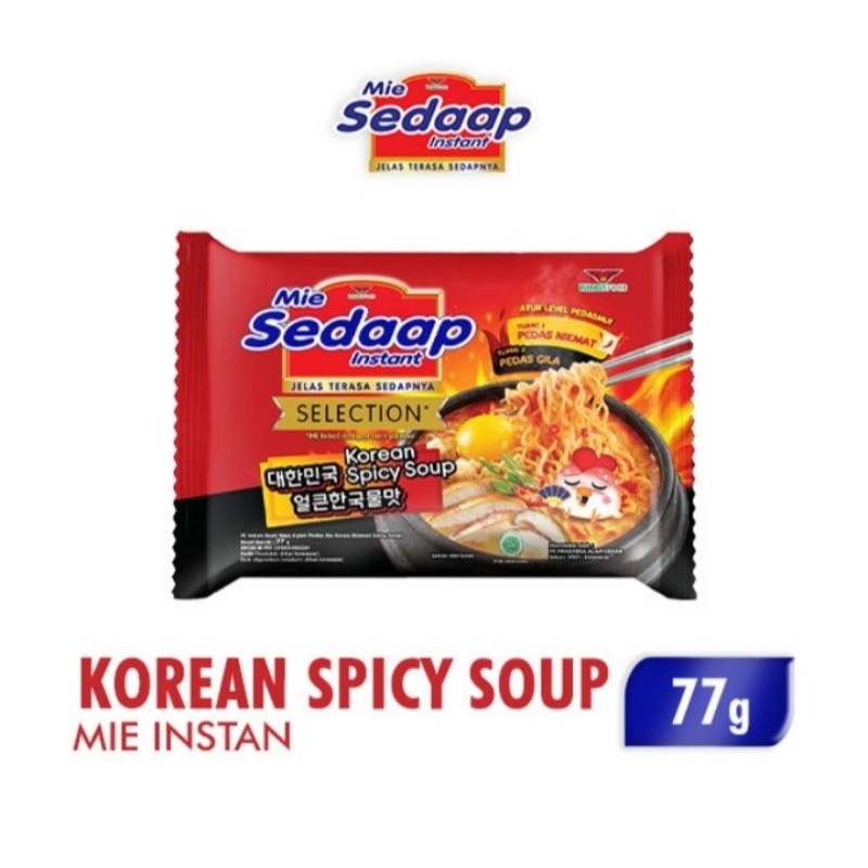 

Sedaap Mie Instan Korea Spicy Soup 77 gr