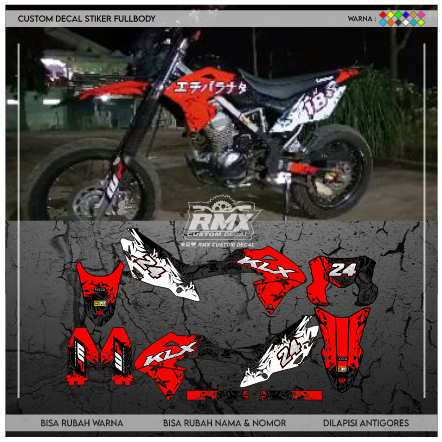 DECAL KLX BF FULLBODY (009) DEKAL STIKER KLX 150 BF/G/SE/NEW 2016 2017 2018 2019 2020 2021 2022 HITA