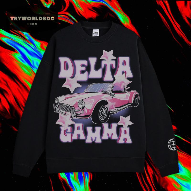 TRYWORLDBDG OFFICIAL "NASCAR" CREWNECK | SWEATER | HOODIE | CREWNECK HITAM | CREWNECK NASCAR DELTA G