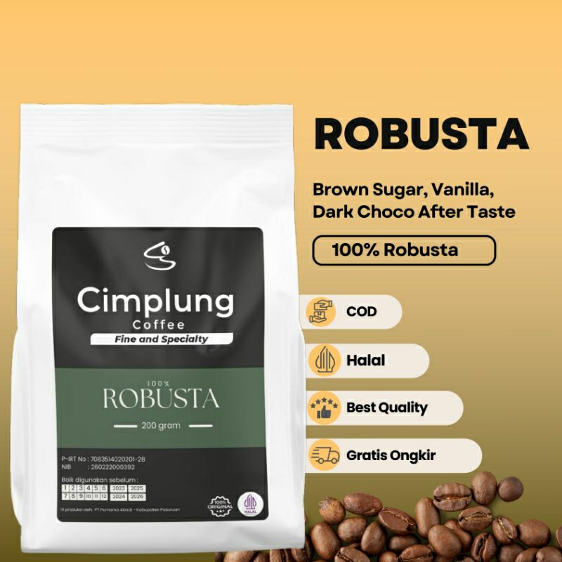 

KOPI CIMPLUNG - KOPI BUBUK ROBUSTA LERENG BROMO MEDIUM