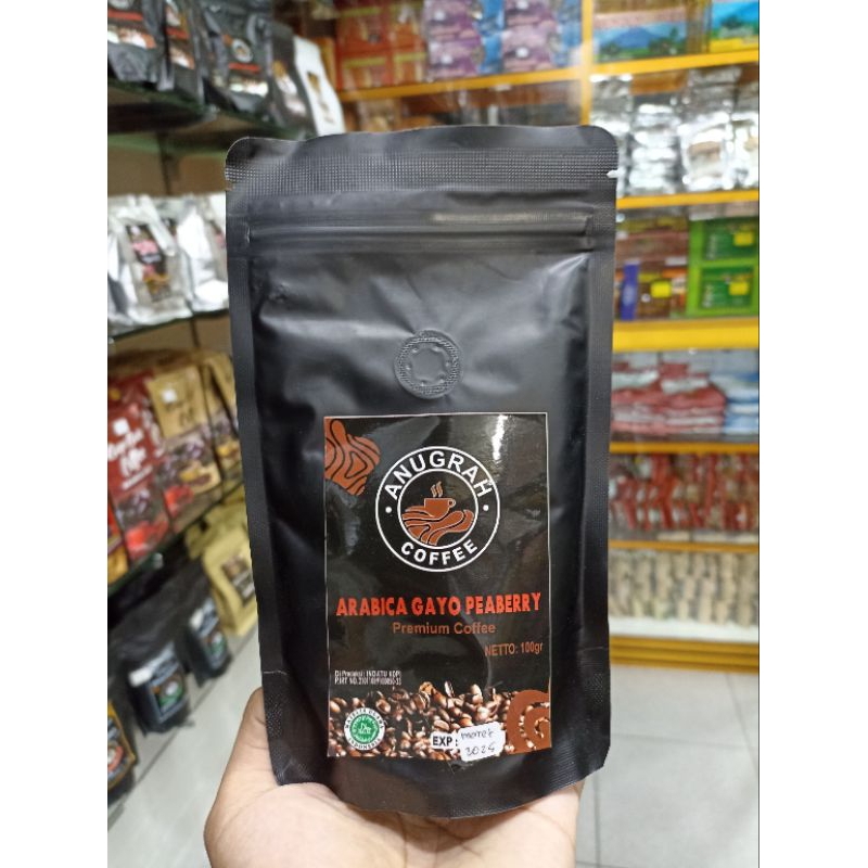 

Kopi Gayo Arabika Peaberry 100gr asli Aceh / bubuk kopi Gayo Arabika Peaberry khas Aceh