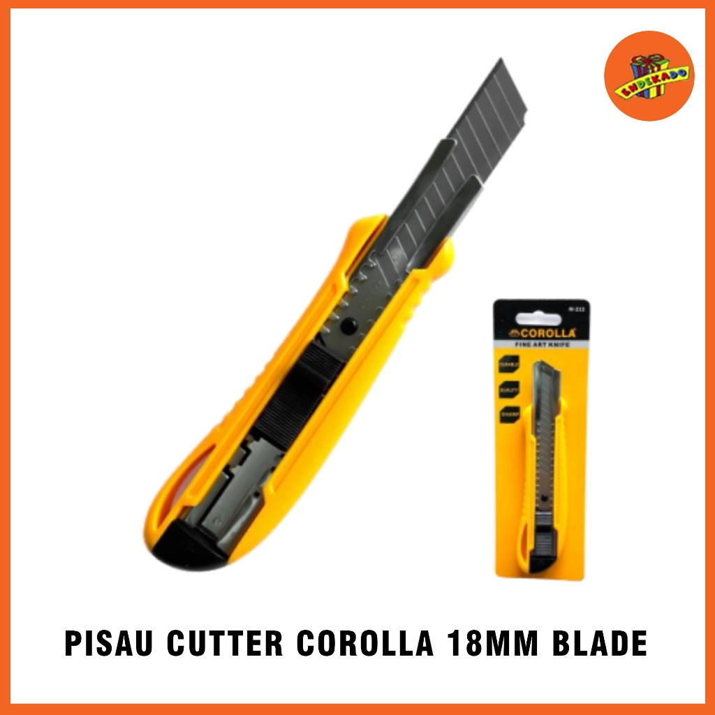 

COROLLA Pisau Cutter 18mm - Blade Pemotong Kertas Kardus