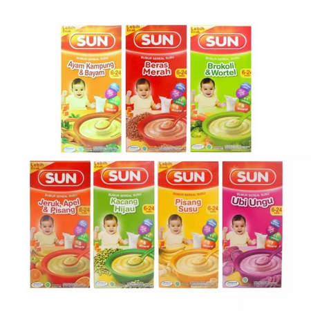 Sun Bubur Sereal Susu 120 gr / Bubur Bayi - bubur sun 6 BULAN