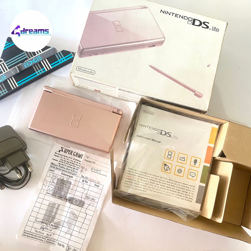 Nintendo ds lite / nds lite / ndsl metallic rose fullset