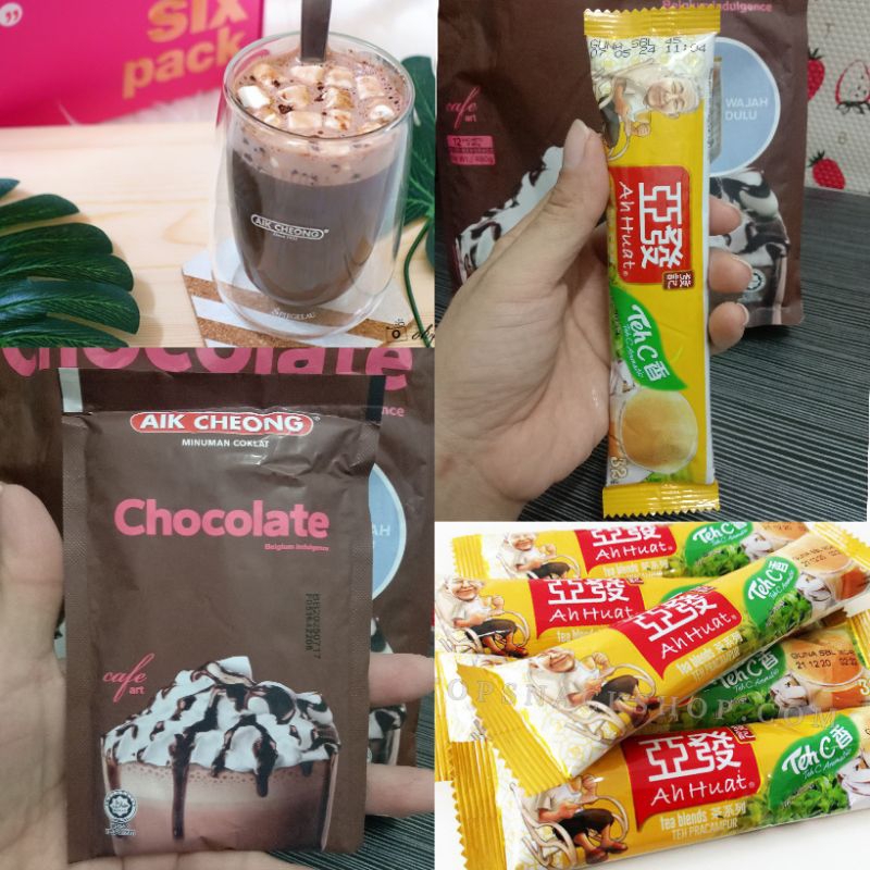 Aik Cheong Chocolate 40g/Ah Huat Teh C Aromatic 32g Product Malaysia