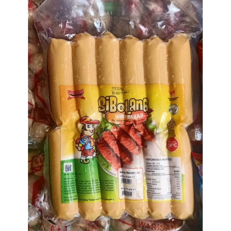 

Sibolang sosis jumbo mini kombinasi sapi & ayam isi 12pcs#