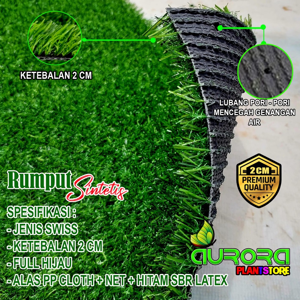 Karpet Rumput Sintetis Murah 2M x 2M/Rumput Sintetis Murah/Sintetis Grass