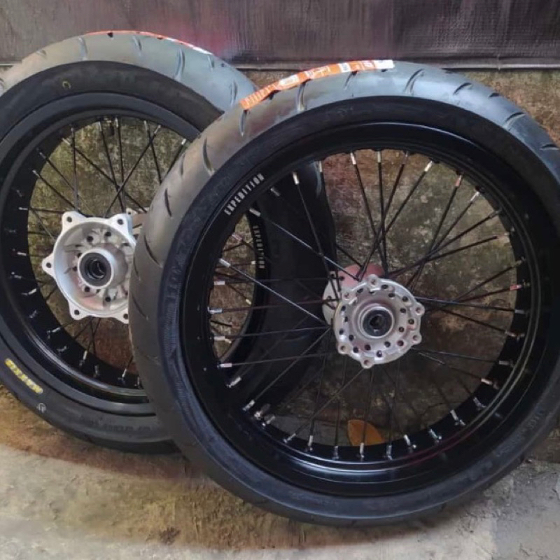 BANSET SUPERMOTO WR155 VELG EXPEDITION TROMOL ORIGINAL