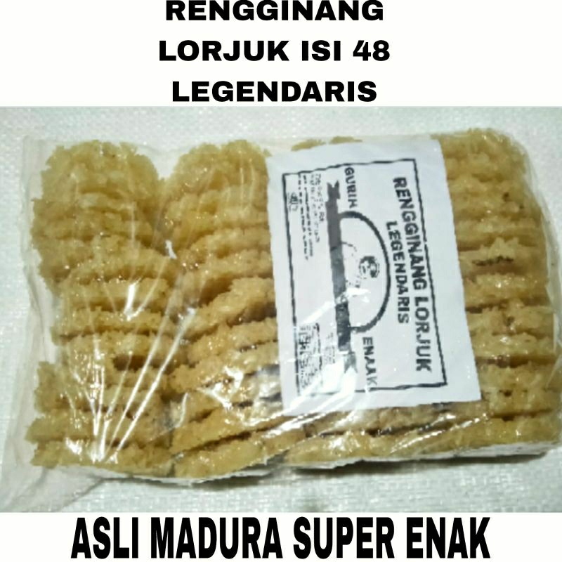 RENGGINANG LORJUK ISI 48 KUALITAS SUPER ASLI MADURA- RENGGINAN LORJUK KERANG BAMBU KHAS MADURA - RENGGINANG TERI BAWANG- RENGGINANG TERI - RENAGGINANG BAWANG