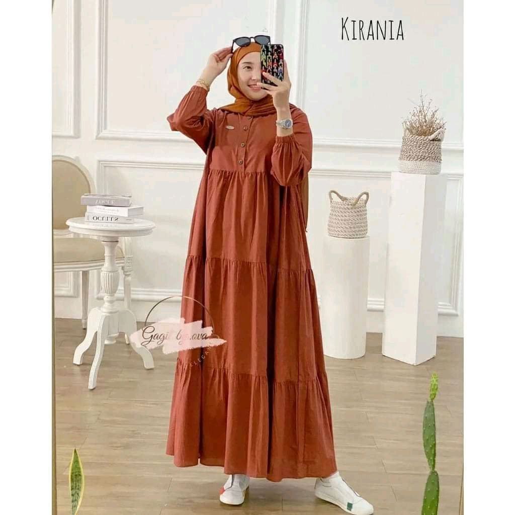 Gamis glessa viral - gamis loly ld 110 pb 130 - gamis midi kekinian-KIRANIA BATA