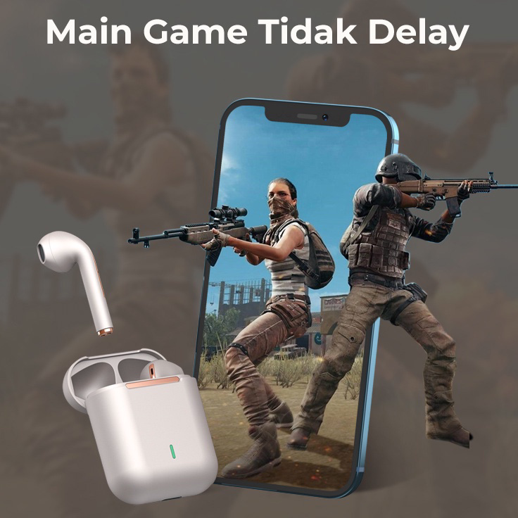 Diskon Basike Headset Gaming TWS Bluetooth TW11 TW90 Earphones Noise Cancelling With Mic Wireless Ea