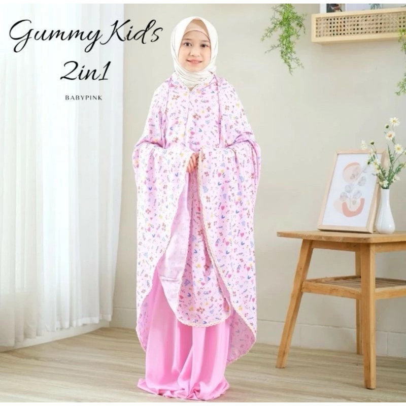 ZONA MUKENA - Mukena Anak Perempuan Rayon Motif Gummy