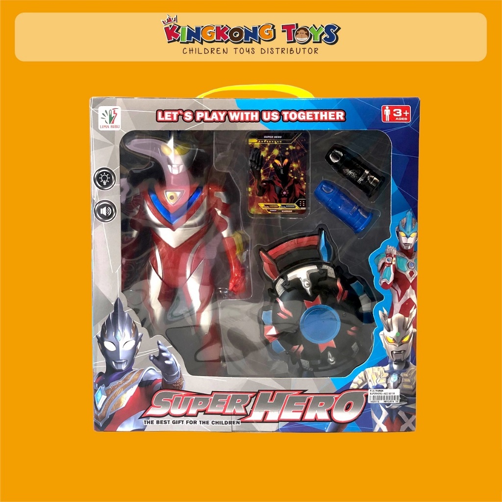 Mainan Robot Ultraman Superhero + Acc / Mainan Robot Anak / Mainan Edukatif / 14020110