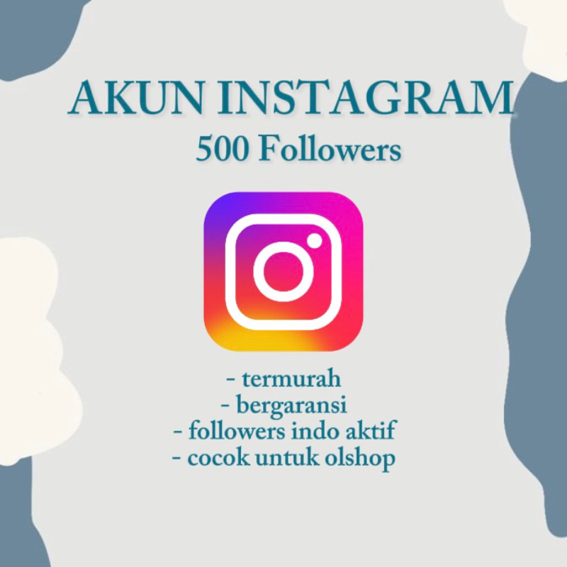 Akun Instagram 5OO Followers Murah