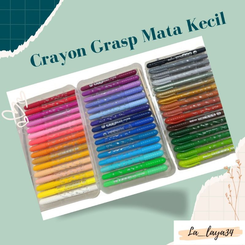 

Krayon Grasp mata kecil isi 48 / silky crayon