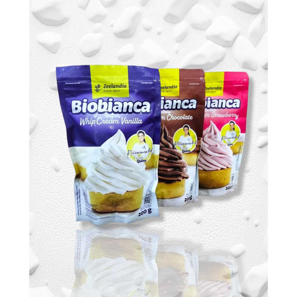 

Zeelandia BIOBIANCA WHIP CREAM - Cokelat - Strawberry - Vanilla 200gr