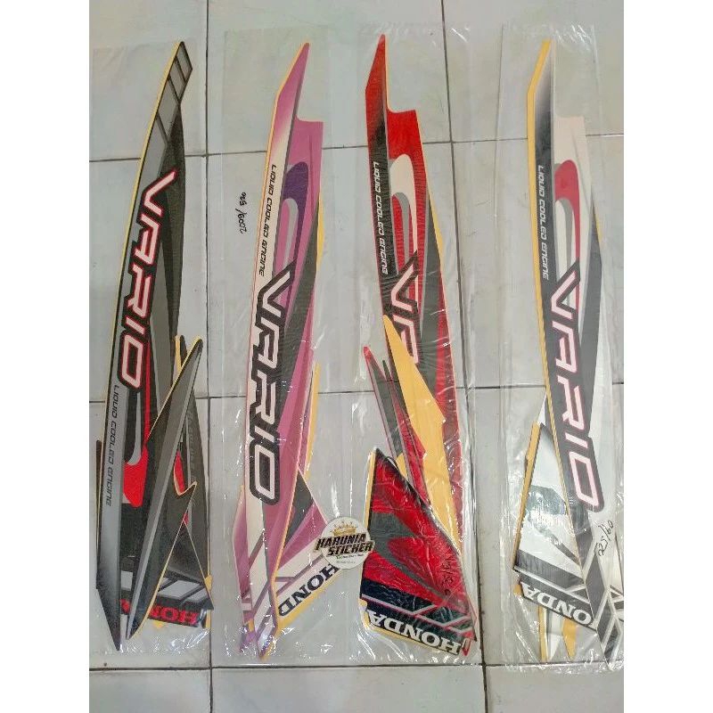 STRIPING STANDAR VARIO TAHUN 2009 HITAM,STICKER MOTOR VARIO LAMA