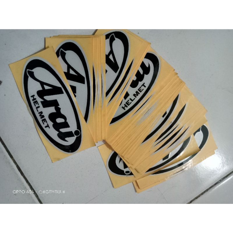 STICKER HELM ARAI HELMET