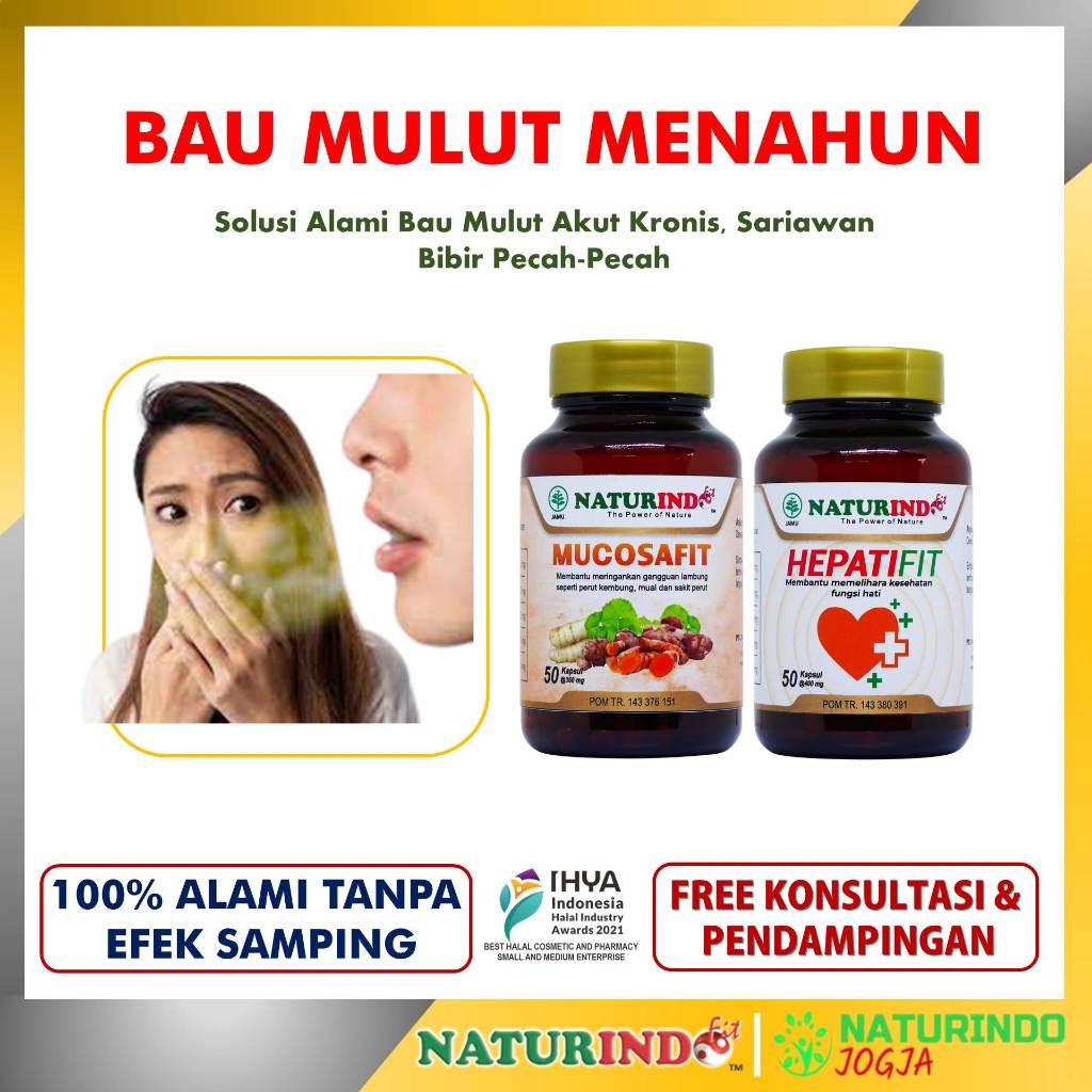 Jamu Herbal Bau Mulut Herbal Penghilang Bau Mulut Menahun Obat Bau Mulut Mucosafit Naturindo