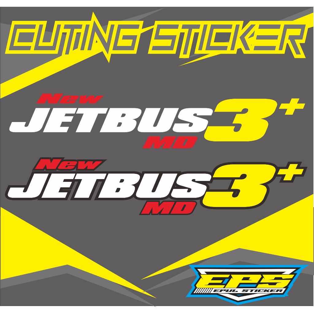 NEW JETBUS3+ MD STIKER CUTING JETBUS3+MD