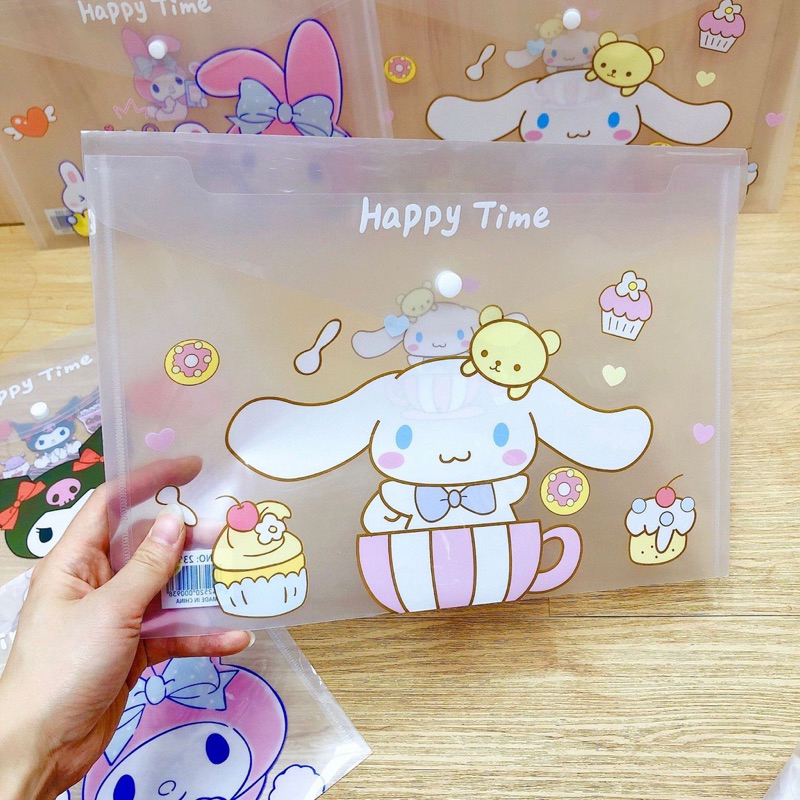 Pocket file sanrio zipper  dokumen map A4 / Map A4 folder