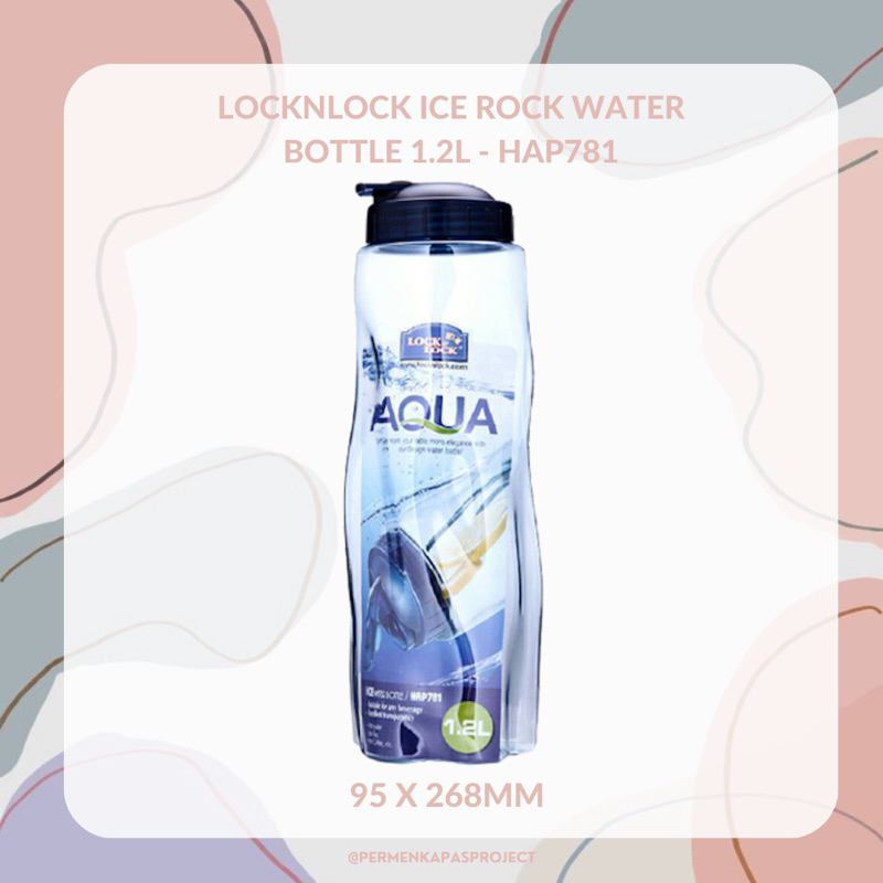 LocknLock Botol Minum Ice Botol Air Minum Kulkas 1.2L - Biru