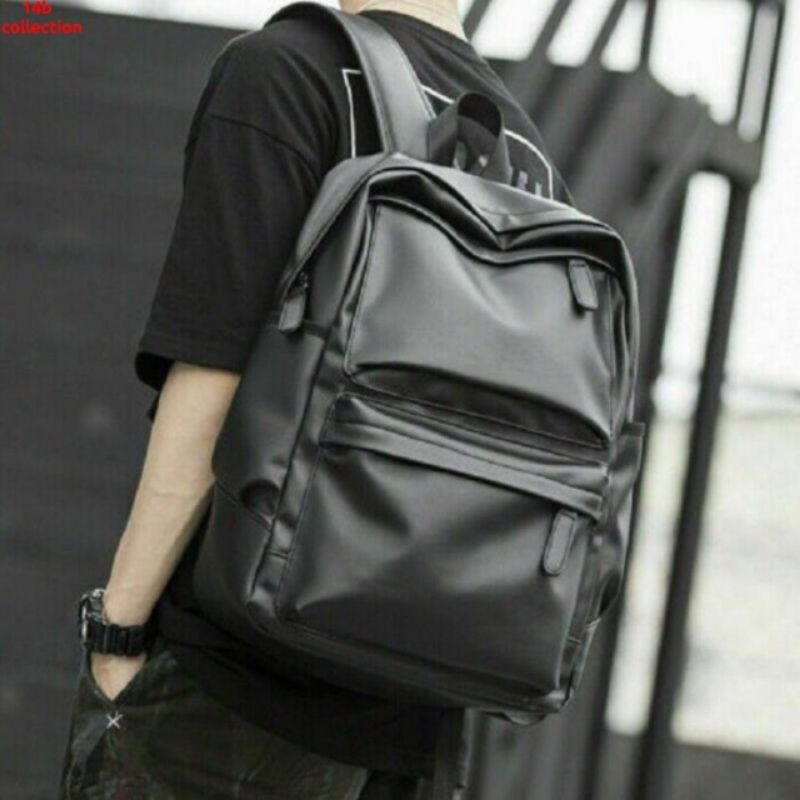 Matrix Backpack Tas Ransel Semi Kulit Multifungsi Tas Sekolah Tas Kerja Tas Gendong