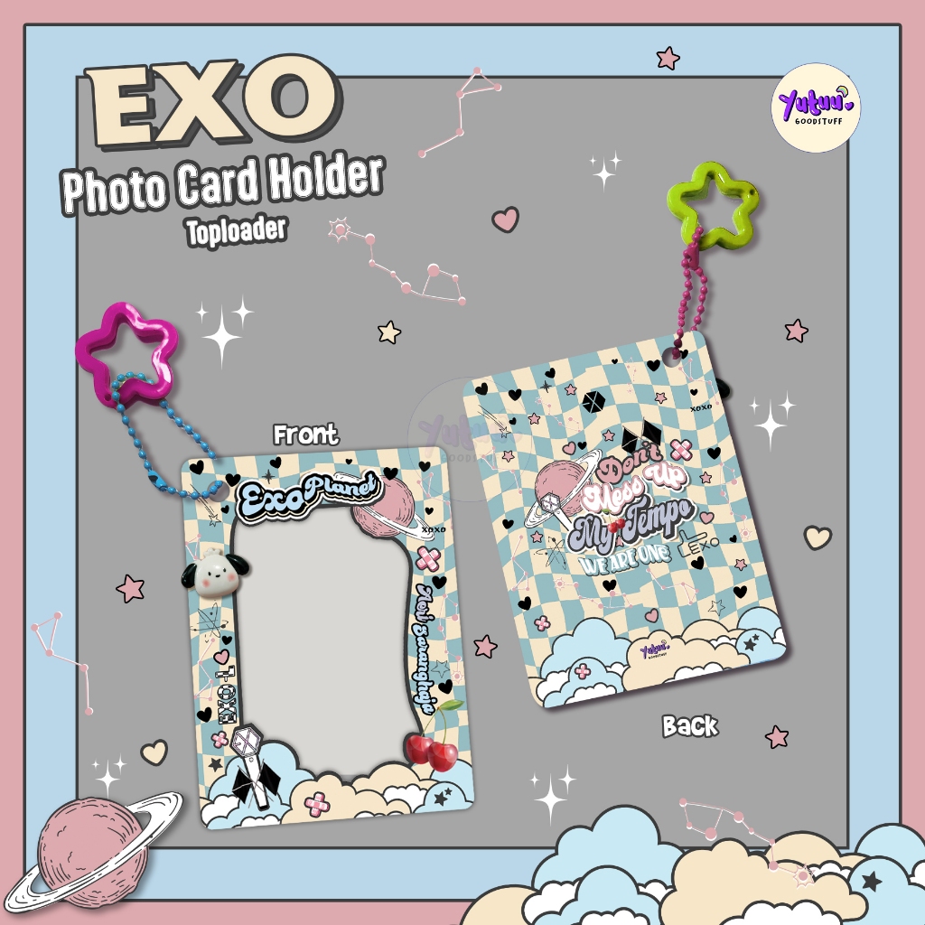 EXO Toploader Photo Card Holder / Kpop PC Holder handmade