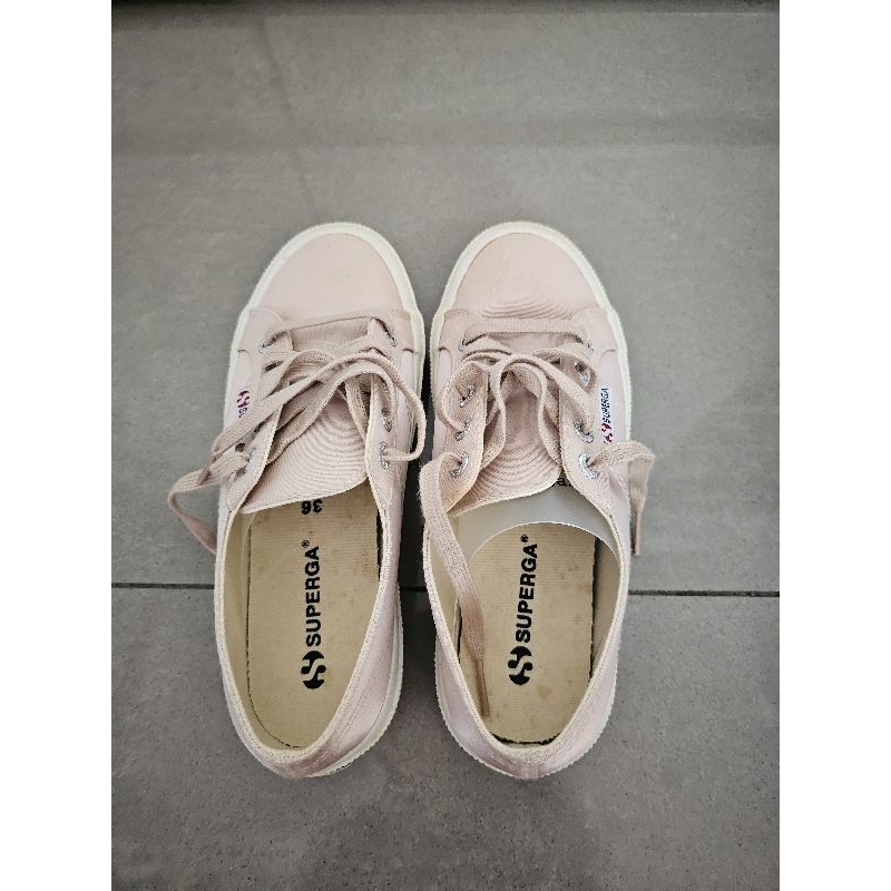 Preloved Superga Original Pink Rose Satin Size 36