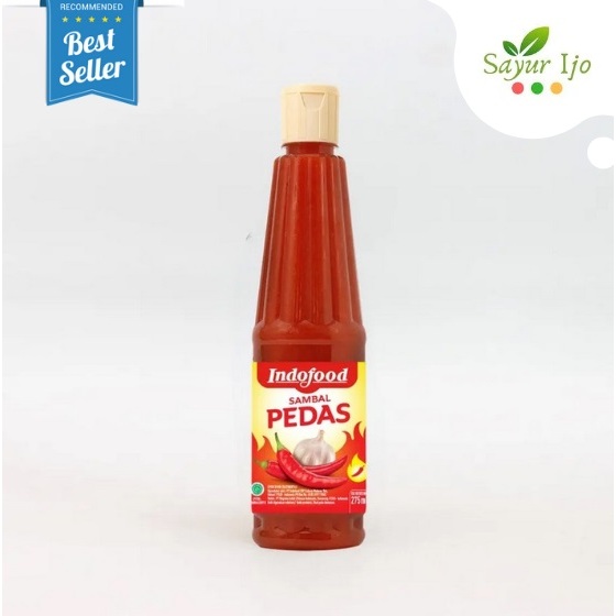 

Indofood Sambal Pedas 275 ML Chili Sauce Sambel Cabe Saus Bumbu Saos Instant